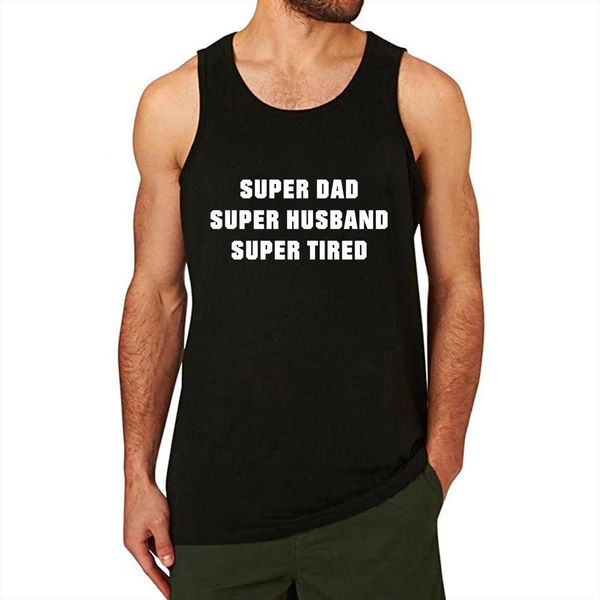 lyprerazy mens super dad husband tired workout gym funny printed tank top, White;black
lyprerazy mens super dad husband tired workout gym funny printed tank top, White;black