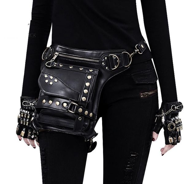 waist bags pu leather steampunk retro bag for women men multi-function black travel motorcycle crossbody chest fanny pack
waist bags pu leather steampunk retro bag for women men multi-function black travel motorcycle crossbody chest fanny pack