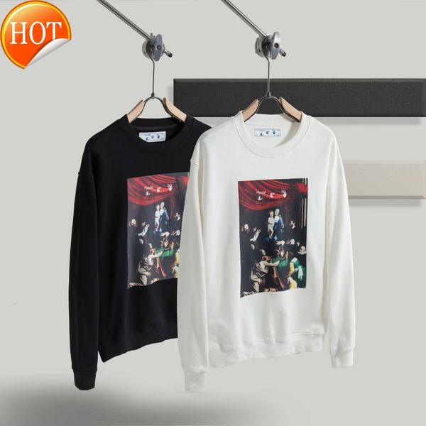off correct brand version tide ow oil painting virgin arrow loose male and female couple terry round neck sweater, Black
off correct brand version tide ow oil painting virgin arrow loose male and female couple terry round neck sweater, Black