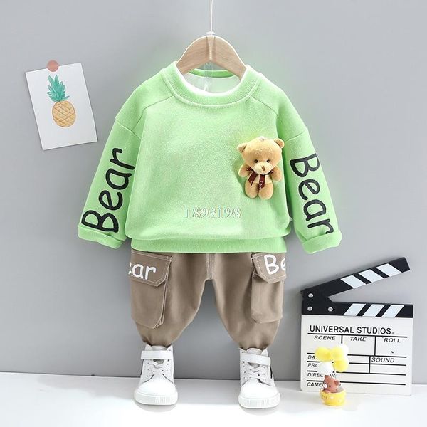 spring autumn children cartoon bear clothing set baby boy sweater pants 2pcs clothes kids sports tracksuits sets, White
spring autumn children cartoon bear clothing set baby boy sweater pants 2pcs clothes kids sports tracksuits sets, White