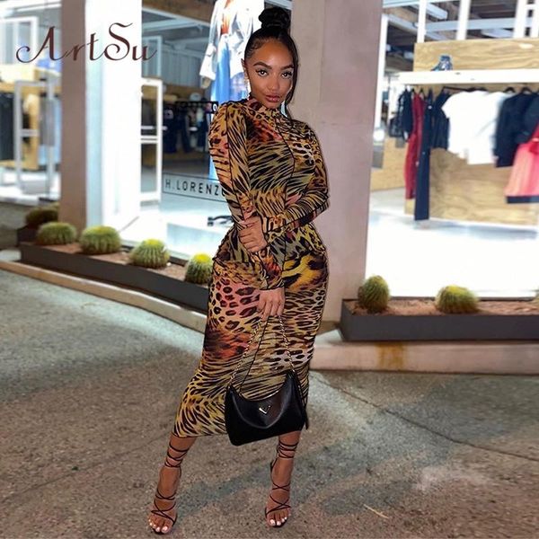 casual dresses mesh farbic leopard pattern print maxi for women see through ruffle skinny dress attractive club 42104, Black;gray
casual dresses mesh farbic leopard pattern print maxi for women see through ruffle skinny dress attractive club 42104, Black;gray