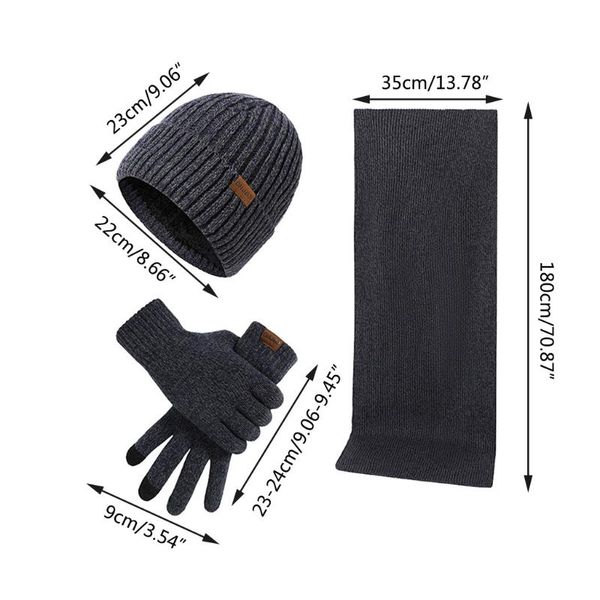 hats, scarves & gloves sets thickened fleece hat scarf lining beanie set men autumn winter warm camping portable outdoor elements ., Blue;gray
hats, scarves & gloves sets thickened fleece hat scarf lining beanie set men autumn winter warm camping portable outdoor elements ., Blue;gray