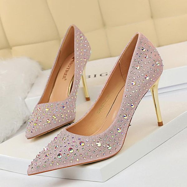 fashion women pumps elegant thin high heels shoes diamond wedding pointed toe ladies dress, Black
fashion women pumps elegant thin high heels shoes diamond wedding pointed toe ladies dress, Black
