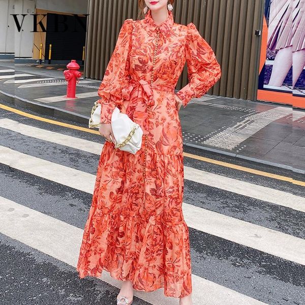 casual dresses vkbn dress women flower printed long lantern sleeve with sashes orange party elegant vestidos de fiesta 2021 autumn, Black;gray
casual dresses vkbn dress women flower printed long lantern sleeve with sashes orange party elegant vestidos de fiesta 2021 autumn, Black;gray