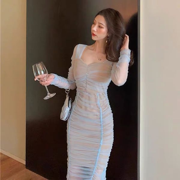 early autumn new high-waist mesh dress female slim long-sleeved dress french ladies styleswimwear bathing suits swimsuit, Black;gray
early autumn new high-waist mesh dress female slim long-sleeved dress french ladies styleswimwear bathing suits swimsuit, Black;gray