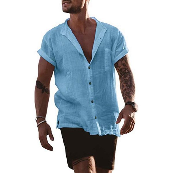 men's casual shirts european and american spring summer wear, comfortable breathable pure color cotton linen shirt, loose-fitting, White;black
men's casual shirts european and american spring summer wear, comfortable breathable pure color cotton linen shirt, loose-fitting, White;black