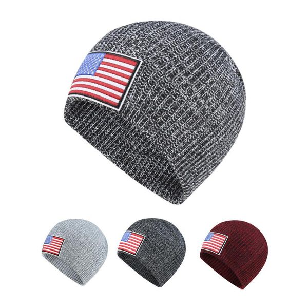 berets autumn winter elastic wool knitted beanie outdoor america national flag hat warm keeping supply for sports walk, Blue;gray
berets autumn winter elastic wool knitted beanie outdoor america national flag hat warm keeping supply for sports walk, Blue;gray
