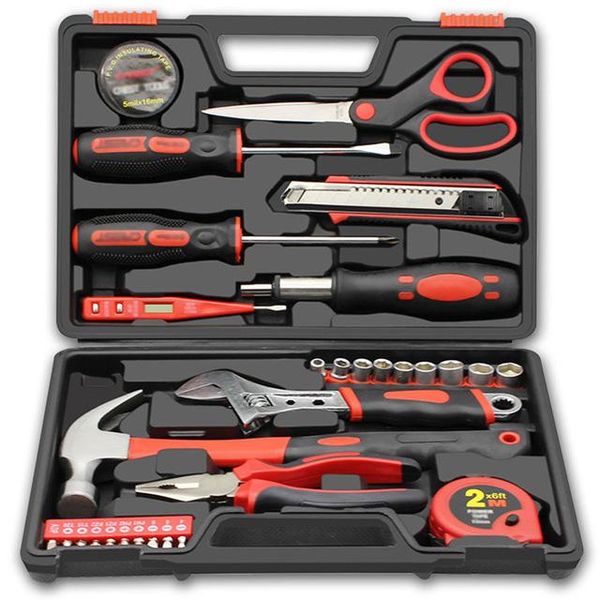 hand tool set household repair kit with plastic box storage case plier socket wrench saw screwdriver knife professional sets
hand tool set household repair kit with plastic box storage case plier socket wrench saw screwdriver knife professional sets