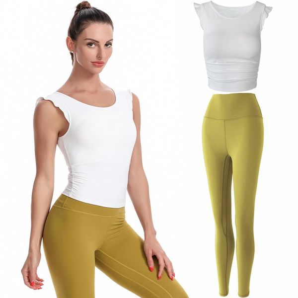 gym clothing women sport suits padded vest and leggings yoga tank sets, White;black
gym clothing women sport suits padded vest and leggings yoga tank sets, White;black