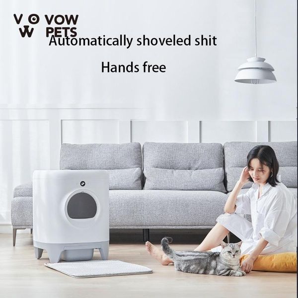 other cat supplies vow pet intelligent automatic self cleaning fully enclosed litter box shoveling machine clean anti-splash toilet tray
other cat supplies vow pet intelligent automatic self cleaning fully enclosed litter box shoveling machine clean anti-splash toilet tray