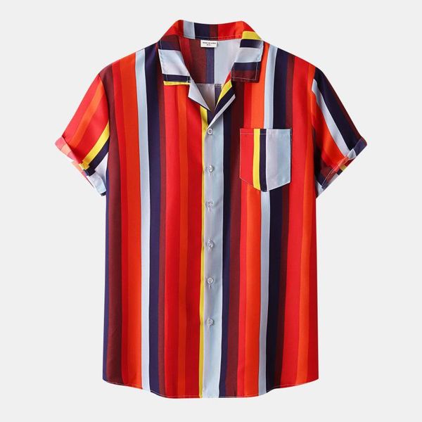 men's casual shirts stripe splice short sleeve stand-up collar buttons vintage pocket soft cotton beach men fashion, White;black
men's casual shirts stripe splice short sleeve stand-up collar buttons vintage pocket soft cotton beach men fashion, White;black