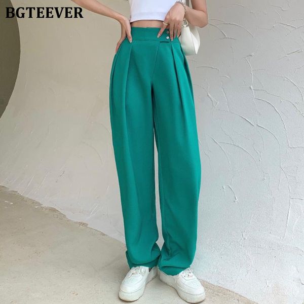 women's pants & capris bgteever chic double button high waist loose female wide leg floor-length trousers stylish summer ladies solid s, Black;white
women's pants & capris bgteever chic double button high waist loose female wide leg floor-length trousers stylish summer ladies solid s, Black;white