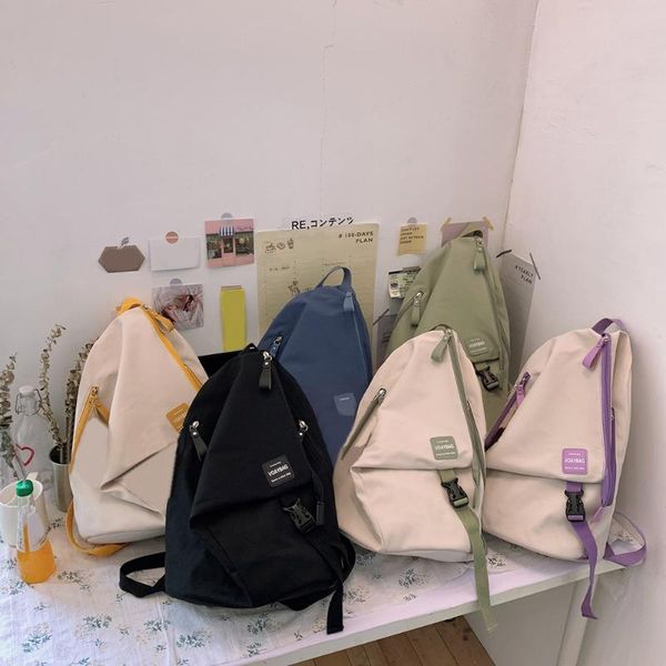 school bags fashion girls bag color patchwork backpack preppy style students large crossbody multi-pockets women 2021
school bags fashion girls bag color patchwork backpack preppy style students large crossbody multi-pockets women 2021