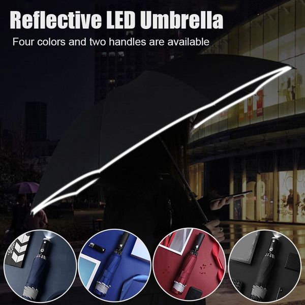 umbrellas led inverted umbrella with reflective stripe automatic 3-fold lad-sale
umbrellas led inverted umbrella with reflective stripe automatic 3-fold lad-sale