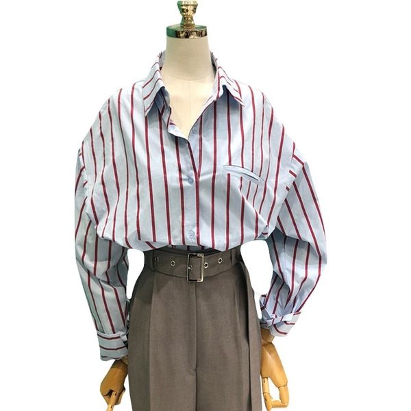 korean fashion striped women buttoned shirts blouses spring long sleeve ladies comfortable blusas mujer 210514, White
korean fashion striped women buttoned shirts blouses spring long sleeve ladies comfortable blusas mujer 210514, White