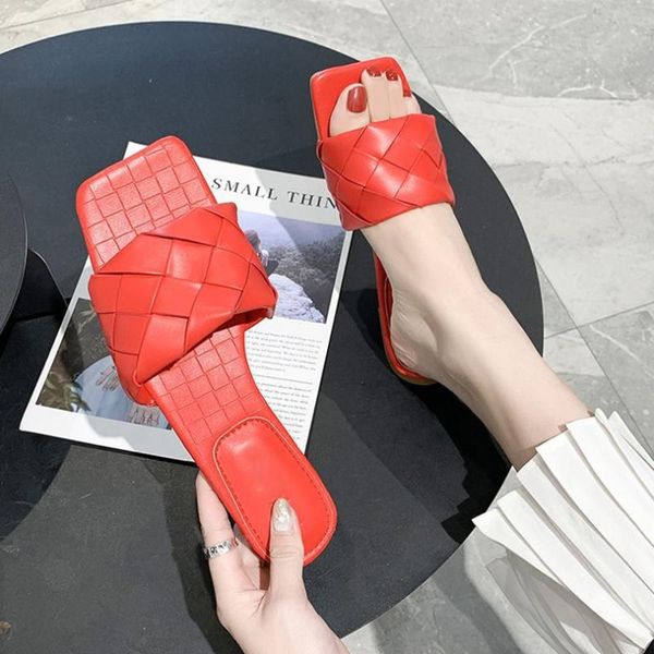 slippers woman women fashion square toe slides 2021 summer female solid weave women's flats ladies comfortable beach shoes, Black
slippers woman women fashion square toe slides 2021 summer female solid weave women's flats ladies comfortable beach shoes, Black