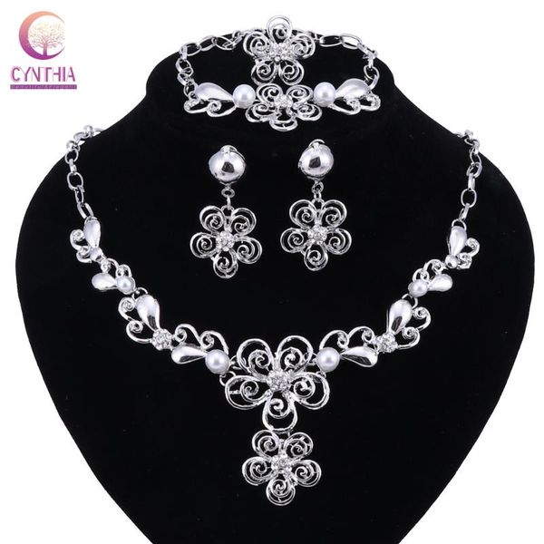 earrings & necklace fashion imitation pearl bracelet earring ring set gold silver color rhinestone wedding party jewelry gifts
earrings & necklace fashion imitation pearl bracelet earring ring set gold silver color rhinestone wedding party jewelry gifts