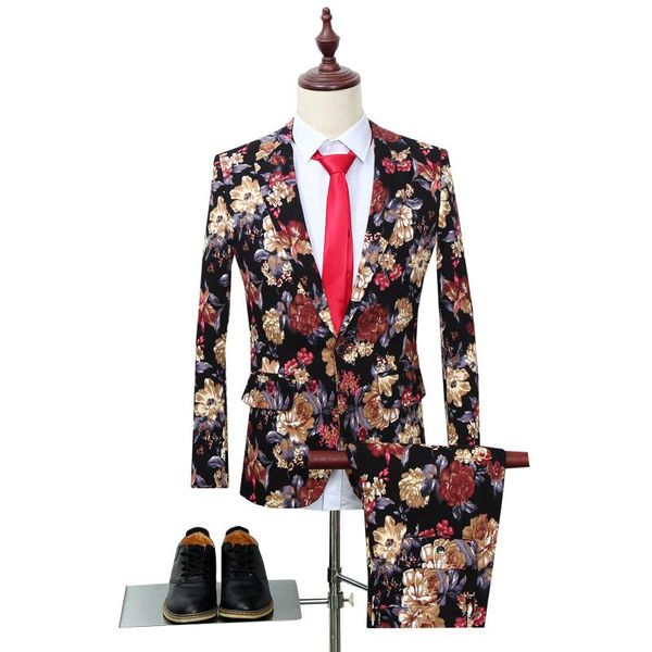 wedding party men's two-piece dress (jacket + pants) s-5xl fashion casual blaze jaqueta pant suits & blazers, White;black
wedding party men's two-piece dress (jacket + pants) s-5xl fashion casual blaze jaqueta pant suits & blazers, White;black