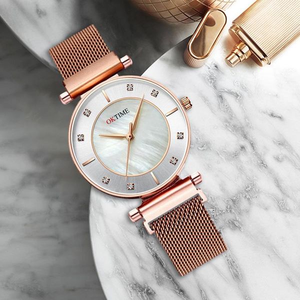 fashion women watch quartz with magnetic buckle simple classic business for girls j55 wristwatches, Slivery;brown
fashion women watch quartz with magnetic buckle simple classic business for girls j55 wristwatches, Slivery;brown