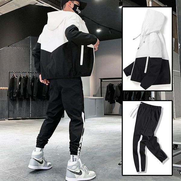 men's tracksuits fashion simple casual hip-hop suit korean streetwear fitness sportswear 2 pieces, Gray
men's tracksuits fashion simple casual hip-hop suit korean streetwear fitness sportswear 2 pieces, Gray