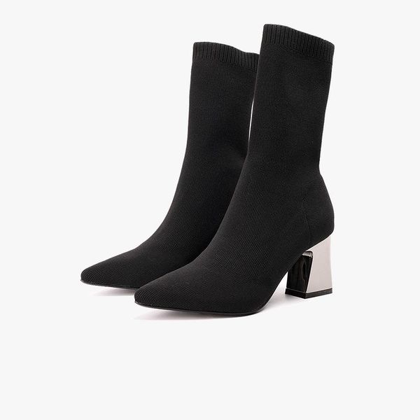boots spring autumn winter womens pointed toes square high heeled ladies elegant delicate pretty all matching shoes, Black
boots spring autumn winter womens pointed toes square high heeled ladies elegant delicate pretty all matching shoes, Black