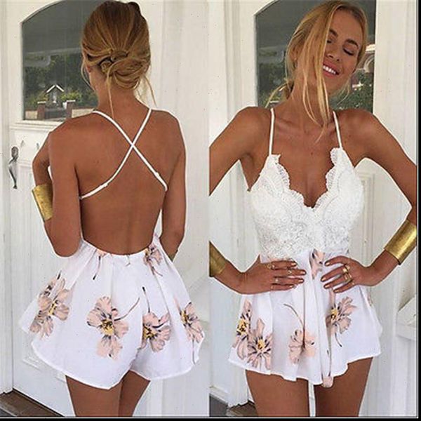 lace v neck womens jumpsuit backless playsuit short loose elegant bodycon floral romper macacao feminino, Black;white
lace v neck womens jumpsuit backless playsuit short loose elegant bodycon floral romper macacao feminino, Black;white