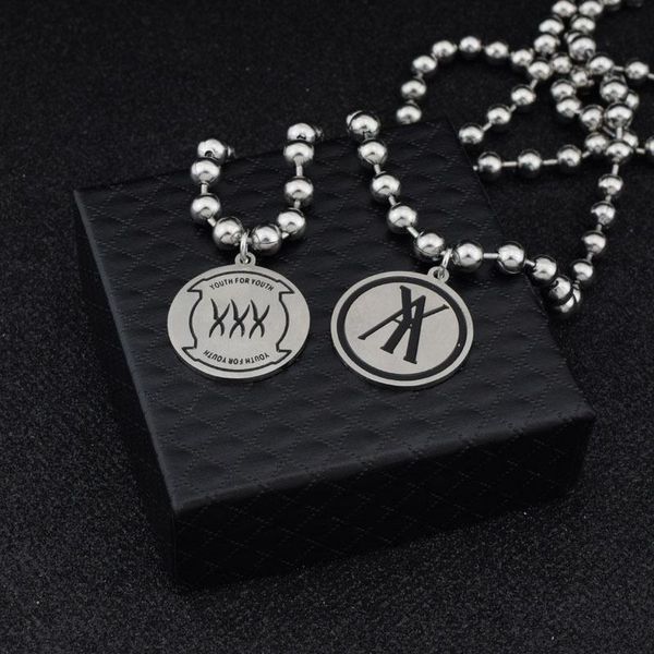 men's tide hip-hop personality street korean version of simple student disco round letter pendant female necklaces, Silver
men's tide hip-hop personality street korean version of simple student disco round letter pendant female necklaces, Silver