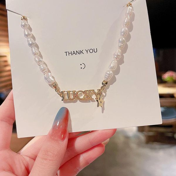 pendant necklaces fashion elegant lucky pearl necklace for women beaded choker gold chain collar chokers chains jewelry, Silver
pendant necklaces fashion elegant lucky pearl necklace for women beaded choker gold chain collar chokers chains jewelry, Silver