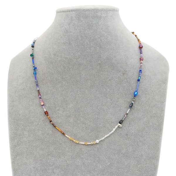 chains fashion european style necklace women gold plated retro colorful miyuki beaded hand-woven necklaces romantic women's jewelry, Silver
chains fashion european style necklace women gold plated retro colorful miyuki beaded hand-woven necklaces romantic women's jewelry, Silver