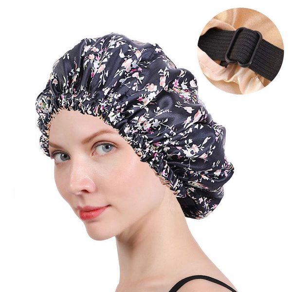 beanie/skull caps satin printing double layer nightcap invisible flat adjustable button bath cap make-up wash hat, Blue;gray
beanie/skull caps satin printing double layer nightcap invisible flat adjustable button bath cap make-up wash hat, Blue;gray