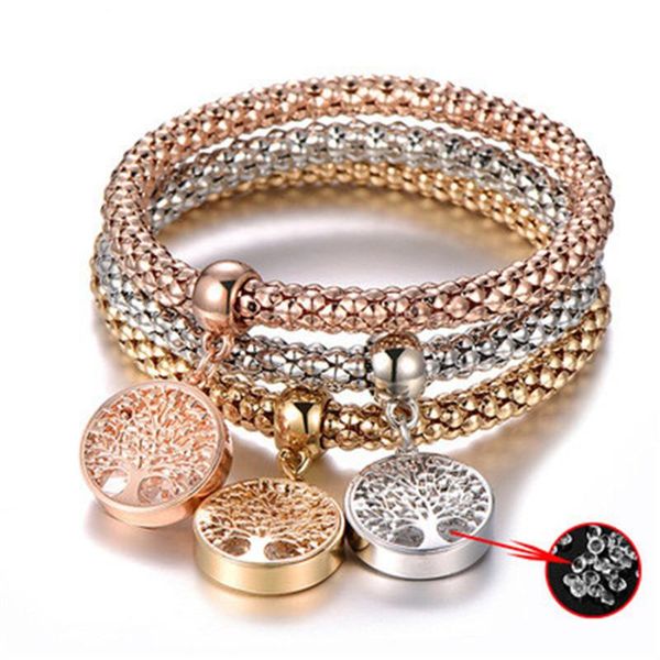 link, chain friendship bracelet kit 3 color crystal charm tree of life pendant elasticity bracelets for women pulseria feminina jewelry gift, Black
link, chain friendship bracelet kit 3 color crystal charm tree of life pendant elasticity bracelets for women pulseria feminina jewelry gift, Black