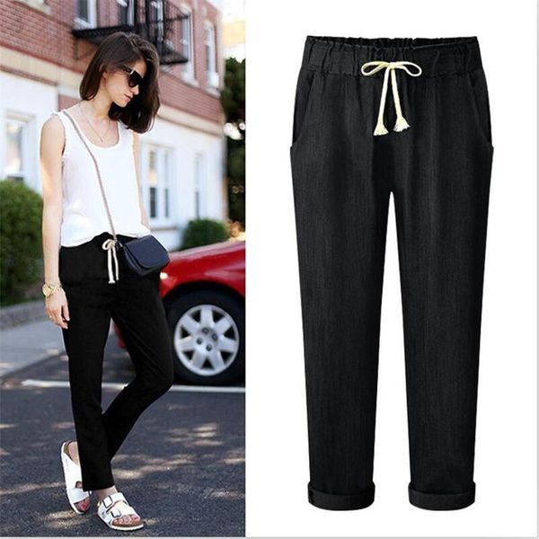 fashion slim pants high street mid waist drawstring pocket jeans full length loose harem trousers women's, Blue
fashion slim pants high street mid waist drawstring pocket jeans full length loose harem trousers women's, Blue