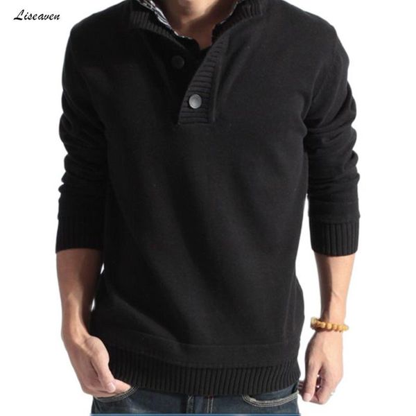 men's sweaters liseaven knitwear mens turtleneck 2021 fashion male loose casual streetwear pullover, White;black
men's sweaters liseaven knitwear mens turtleneck 2021 fashion male loose casual streetwear pullover, White;black