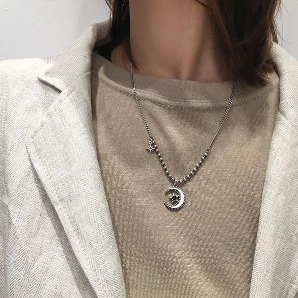 pendant necklaces sncsdk 2021 star shape moon necklace female design sweater chain retro wild simple atmospheric women's fashion jewelr, Silver
pendant necklaces sncsdk 2021 star shape moon necklace female design sweater chain retro wild simple atmospheric women's fashion jewelr, Silver