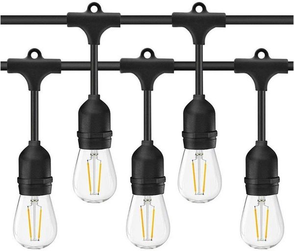 string lights 49ft 15pcs 2w led edison filament bulbs e27 sockets perfect for party, wedding, anniversaries,celebrations strings
string lights 49ft 15pcs 2w led edison filament bulbs e27 sockets perfect for party, wedding, anniversaries,celebrations strings