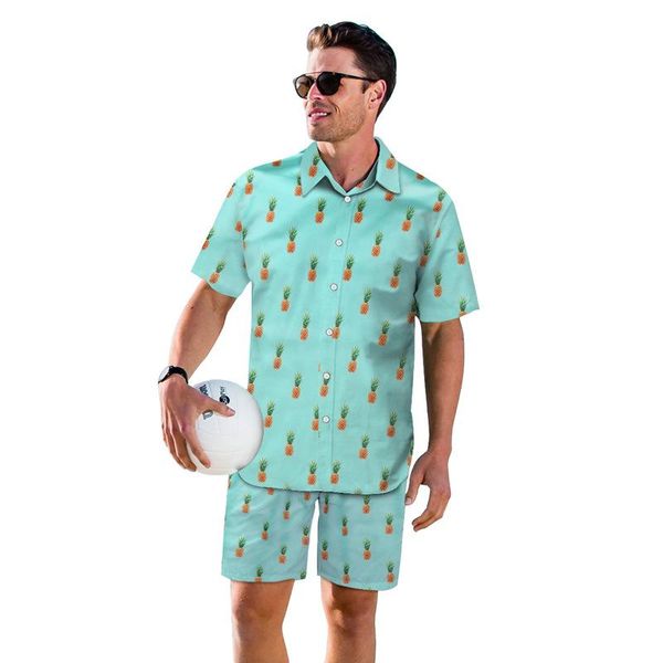 men's tracksuits youth fruit floral casual shirt set loose t-shirt comfortable shorts printed beach pants men, Gray
men's tracksuits youth fruit floral casual shirt set loose t-shirt comfortable shorts printed beach pants men, Gray