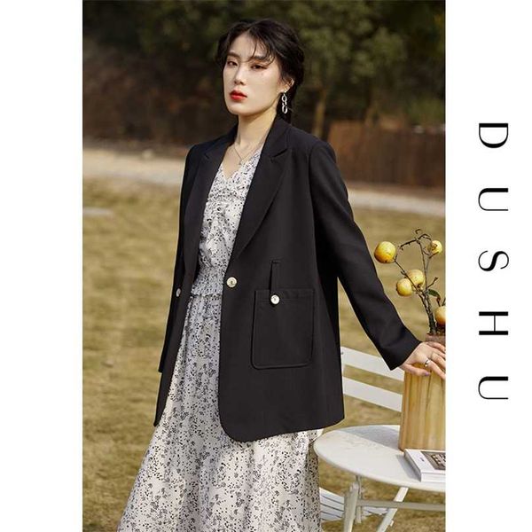 dushu plus size office lady casual black blazer women spring oversized yellow jacket female belt loose elegant blue coat 211006, White;black
dushu plus size office lady casual black blazer women spring oversized yellow jacket female belt loose elegant blue coat 211006, White;black