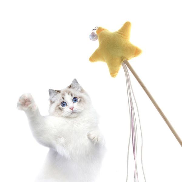 funny cat stick pet toy plush star bell tassel plastic kitten colorful catnip wand interactive supplies toys
funny cat stick pet toy plush star bell tassel plastic kitten colorful catnip wand interactive supplies toys