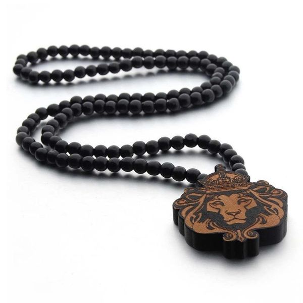 fashionable mens beaded wooden necklace creative art sweater pendant domineering lion boy birthday christmas gift necklaces, Silver
fashionable mens beaded wooden necklace creative art sweater pendant domineering lion boy birthday christmas gift necklaces, Silver