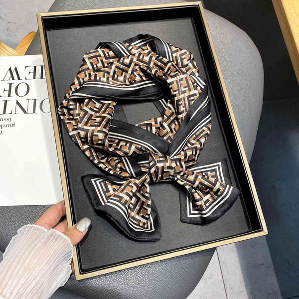 70% off design scarf autumn and winter new simulation silk warm small with shirt gift binding bag streamer hair band, Blue;gray
70% off design scarf autumn and winter new simulation silk warm small with shirt gift binding bag streamer hair band, Blue;gray
