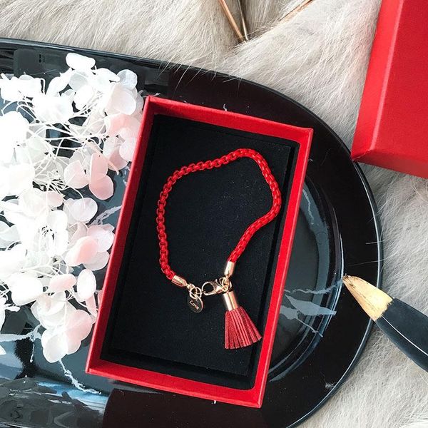 link, chain year of the rat's birth red tassel bracelet female student couple decoration lucky simple all-match jewelry, Black
link, chain year of the rat's birth red tassel bracelet female student couple decoration lucky simple all-match jewelry, Black