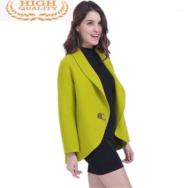 casual 2021 double side cashmere women's coats wool coat female autumn winter women overcoat manteau femme h396a & blends, Black
casual 2021 double side cashmere women's coats wool coat female autumn winter women overcoat manteau femme h396a & blends, Black