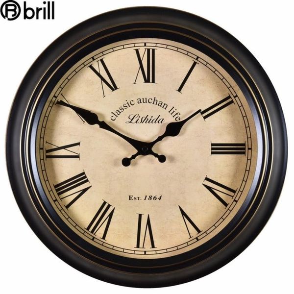 american wall clock vintage metal living room decoration black silent shabby chic watches home decor farmhouse reloj clocks
american wall clock vintage metal living room decoration black silent shabby chic watches home decor farmhouse reloj clocks