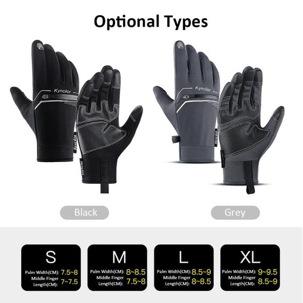 cycling gloves warmer sensitive screen touching/ waterproof/ back zipper storage design for outdoor activities climbing fishing skiing, Black
cycling gloves warmer sensitive screen touching/ waterproof/ back zipper storage design for outdoor activities climbing fishing skiing, Black