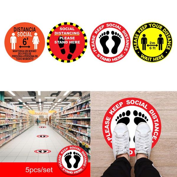 pack of 5 please practice social distancing floor sign safety 9.5" circle wall stickers
pack of 5 please practice social distancing floor sign safety 9.5" circle wall stickers