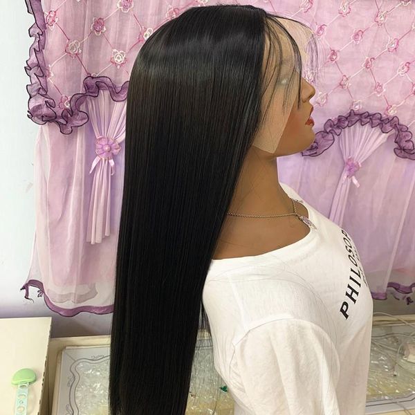 synthetic wigs 26inch long straight soft big lace front with natural hairline frontal 1b black wig for black/white women
synthetic wigs 26inch long straight soft big lace front with natural hairline frontal 1b black wig for black/white women