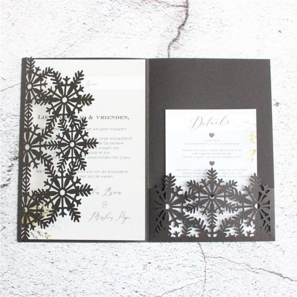 greeting cards black wedding invitations snowflake laser cutting xmas holiday party supply 20 pcs
greeting cards black wedding invitations snowflake laser cutting xmas holiday party supply 20 pcs