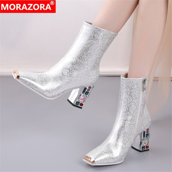 morazora large size 34-48 fashion ankle boots high heels square toe ladies shoes winter sliver color women boots 210506, Black
morazora large size 34-48 fashion ankle boots high heels square toe ladies shoes winter sliver color women boots 210506, Black