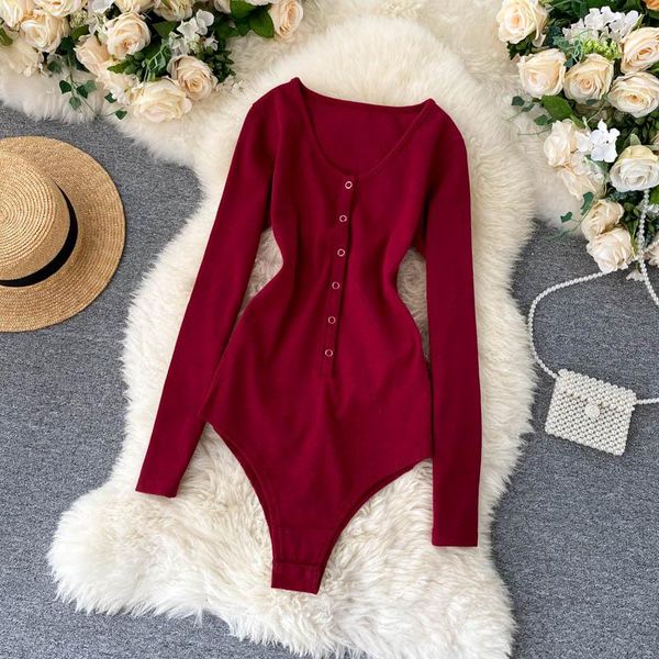 amolapha women solid bodysuits single breasted long sleeve woman vintage bodysuit outfits women's jumpsuits & rompers, Black;white
amolapha women solid bodysuits single breasted long sleeve woman vintage bodysuit outfits women's jumpsuits & rompers, Black;white