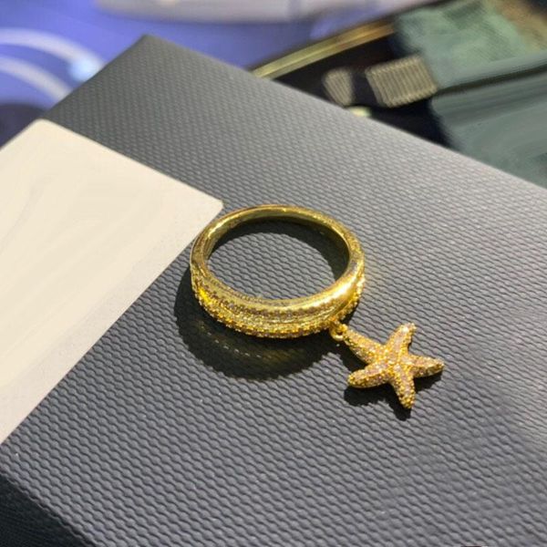 cluster rings umgodly fahsion ring gold color lucky starfish micro zircon women brand jewelry, Golden;silver
cluster rings umgodly fahsion ring gold color lucky starfish micro zircon women brand jewelry, Golden;silver